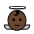 Baby Angel Dark Skin Tone Emoji from OpenMoji Set