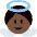Baby Angel Dark Skin Tone Emoji from Twemoji Set