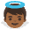 Baby Angel Medium Dark Skin Tone Emoji from Noto Emoji Set