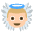 Baby Angel Medium Light Skin Tone Emoji from EmojiTwo Colors Set