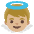 Baby Angel Medium Light Skin Tone Emoji from Noto Emoji Set
