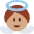 Baby Angel Medium Skin Tone Emoji from Twemoji Set