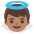 Baby Angel Medium Skin Tone Emoji from Noto Emoji Set