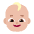 Baby Flat Medium Light Emoji from Fluent Emoji Flat Set