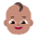 Baby Flat Medium Emoji from Fluent Emoji Flat Set