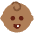 Baby Medium Dark Skin Tone Emoji from Twemoji Set