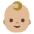 Baby Medium Light Skin Tone Emoji from Noto Emoji Set