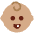 Baby Medium Skin Tone Emoji from Twemoji Set
