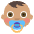 Baby Medium Skin Tone Emoji from EmojiTwo Colors Set