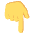 Backhand Index Pointing Down Emoji from EmojiTwo Colors Set