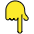 Backhand Index Pointing Down Emoji from OpenMoji Set
