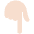 Backhand Index Pointing Down Light Skin Tone Emoji from Twemoji Set