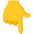 Backhand Index Pointing Down Emoji from Noto Emoji Set