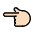 Backhand Index Pointing Left Light Skin Tone Emoji from OpenMoji Set
