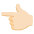 Backhand Index Pointing Left Light Skin Tone Emoji from Noto Emoji Set