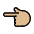 Backhand Index Pointing Left Medium Light Skin Tone Emoji from OpenMoji Set