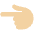 Backhand Index Pointing Left Medium Light Skin Tone Emoji from Twemoji Set