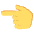 Backhand Index Pointing Left Emoji from EmojiTwo Colors Set