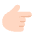Backhand Index Pointing Right Flat Light Emoji from Fluent Emoji Flat Set