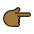 Backhand Index Pointing Right Medium Dark Skin Tone Emoji from OpenMoji Set