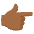 Backhand Index Pointing Right Medium Dark Skin Tone Emoji from Noto Emoji Set
