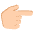 Backhand Index Pointing Right Medium Light Skin Tone Emoji from EmojiTwo Colors Set
