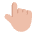 Backhand Index Pointing Up Flat Medium Light Emoji from Fluent Emoji Flat Set