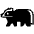 Badger High Contrast Emoji from Fluent Emoji High Contrast Set