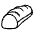 Baguette Bread Emoji from EmojiTwo Black Set