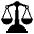Balance Scale Emoji from EmojiTwo Black Set