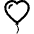 Balloon Heart Icon from Bootstrap Set