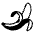 Banana Emoji from EmojiTwo Black Set