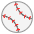 Baseball Flat Emoji from Fluent Emoji Flat Set