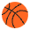 Basketball Flat Emoji from Fluent Emoji Flat Set