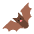 Bat Flat Emoji from Fluent Emoji Flat Set