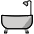 Bathtub Emoji from OpenMoji Set