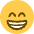 Beaming Face With Smiling Eyes Emoji from Twemoji Set
