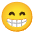 Beaming Face With Smiling Eyes Emoji from Noto Emoji Set