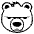 Bear Emoji from EmojiTwo Black Set