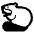 Beaver High Contrast Emoji from Fluent Emoji High Contrast Set