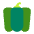 Bell Pepper Flat Emoji from Fluent Emoji Flat Set