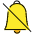 Bell With Slash Emoji from OpenMoji Set