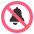 Bell With Slash Emoji from EmojiTwo Colors Set