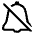 Bell With Slash High Contrast Emoji from Fluent Emoji High Contrast Set