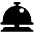 Bellhop Bell High Contrast Emoji from Fluent Emoji High Contrast Set