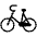 Bicycle High Contrast Emoji from Fluent Emoji High Contrast Set
