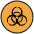 Biohazard Emoji from OpenMoji Emoji Set