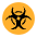 Biohazard Flat Emoji from Fluent Emoji Flat Set