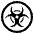 Biohazard High Contrast Emoji from Fluent Emoji High Contrast Set