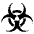 Biohazard Emoji from EmojiTwo Black Set